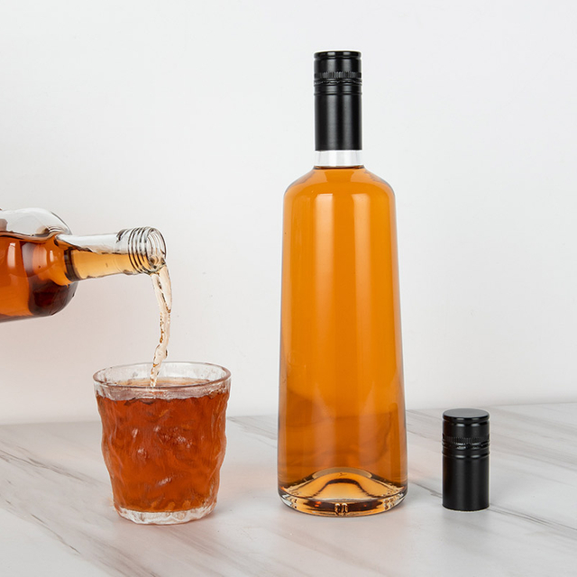 Bulk Custom Top Super Flint Glass Fancy Tequila Bottle Manufacturer