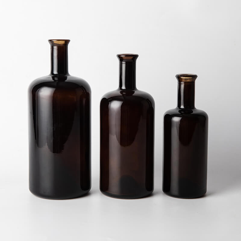 China Round Glass Alcohol Bottles manufacturers, Round Glass Alcohol